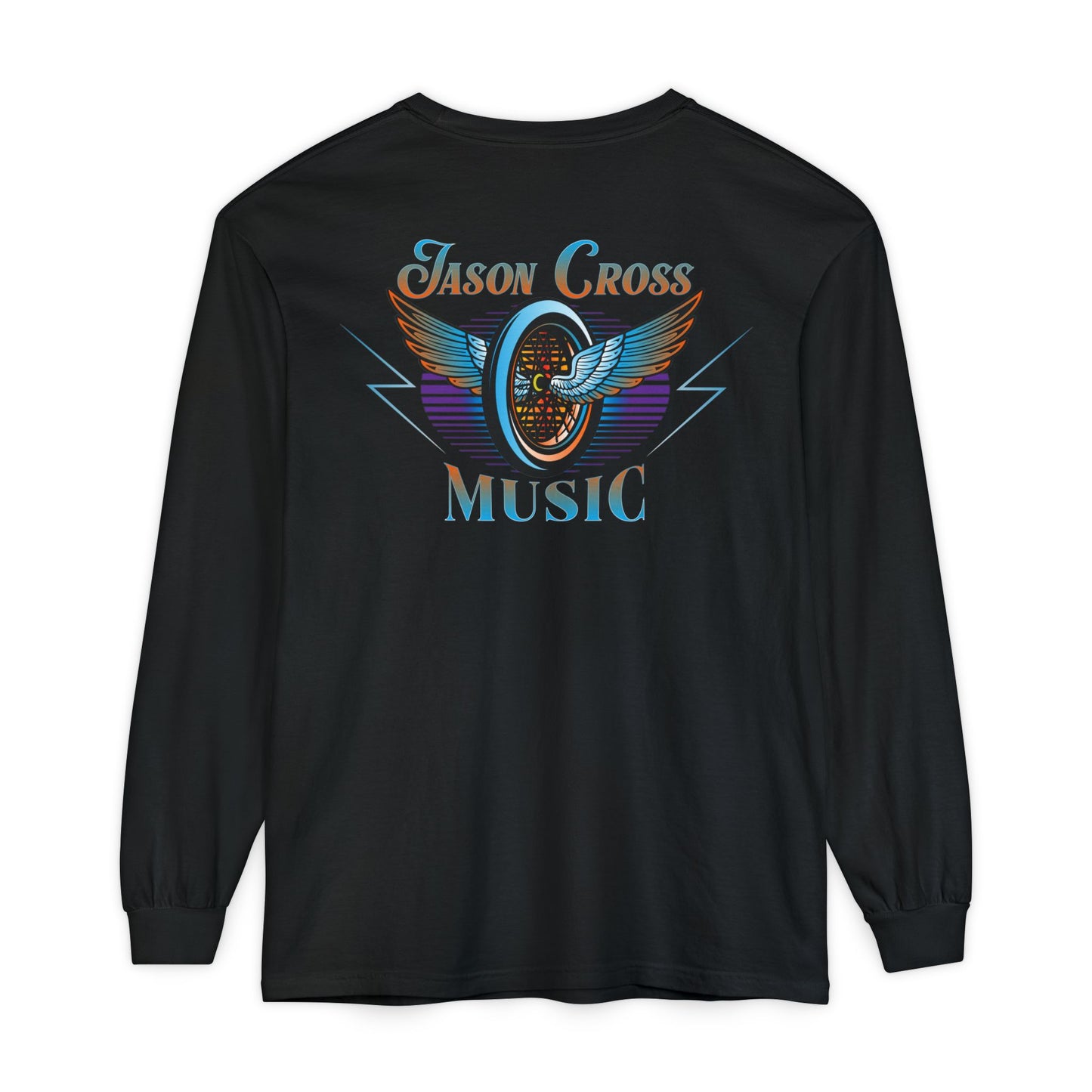 Jason Cross 'Midnight Rider' Long Sleeve Black T Shirt