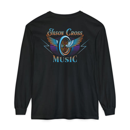 Jason Cross 'Midnight Rider' Long Sleeve Black T Shirt