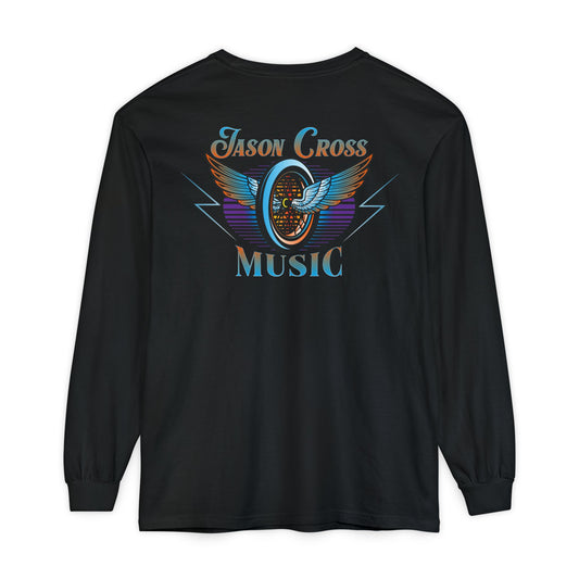 Jason Cross 'Midnight Rider' Long Sleeve Black T Shirt