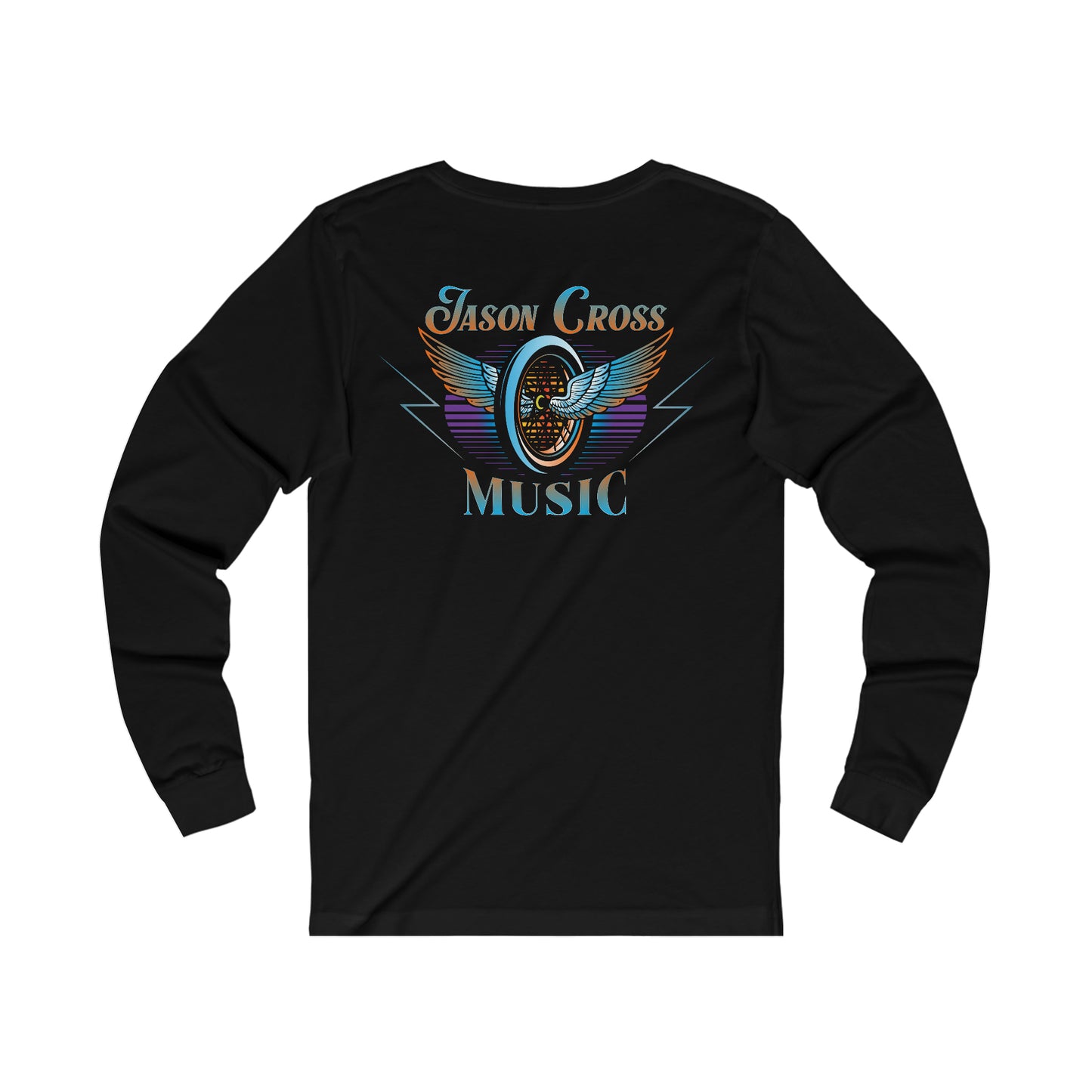 Jason Cross 'Midnight Rider' Long Sleeve Black T Shirt